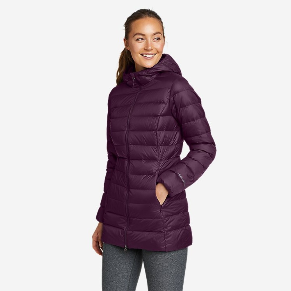Eddie Bauer EB650 hooded down puffer